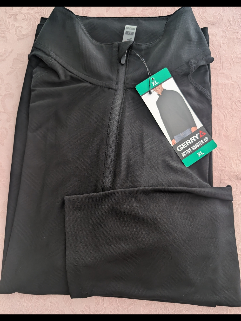GERRY Sports Black Lightweight Active Quarter-Zip Shirt Jacket - Men